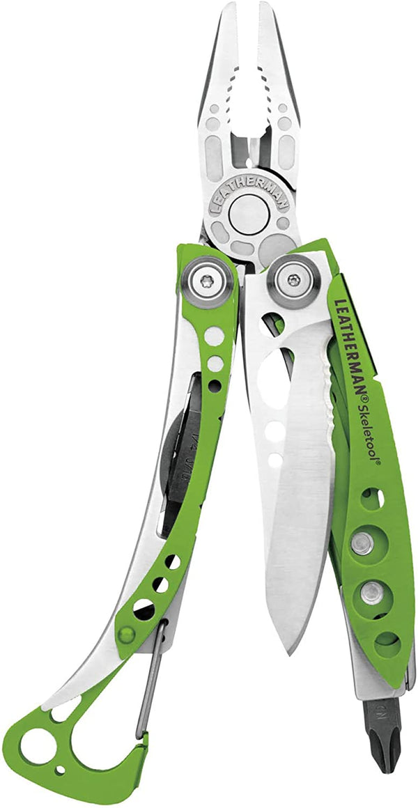 Leatherman Skeletool - Lightweight Multipurpose DIY Multi-Tool with 7 Essential Tools Including a Bottle Opener, Made in the USA, in Moss Green