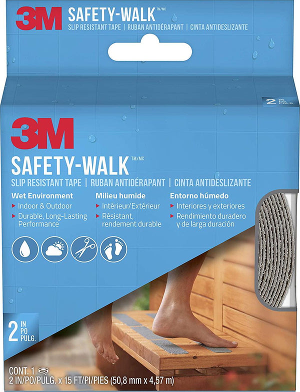 3M Safety-Walk Slip Resistant Tread Indoor/Outdoor Grey 50mm x 4.5m 7647NA