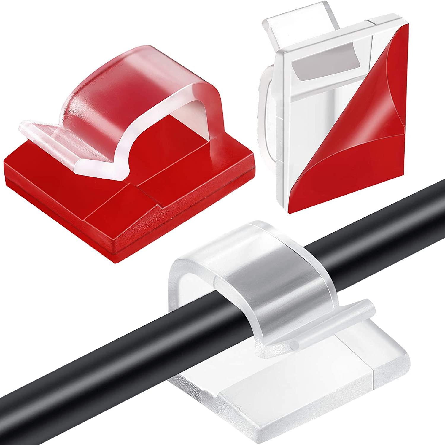  Cable Clips with Strong Self-Adhesive, XIAOXI R Shape