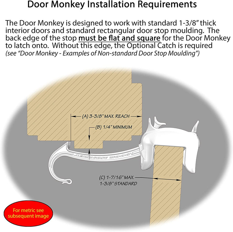 DOOR MONKEY Child Proof Door Lock & Pinch Guard - for Door Knobs & Lever Handles - Easy to Install - No Tools or Tape Required - Baby Safety Door Lock for Kids - Very Portable - Great for Dogs & Cats