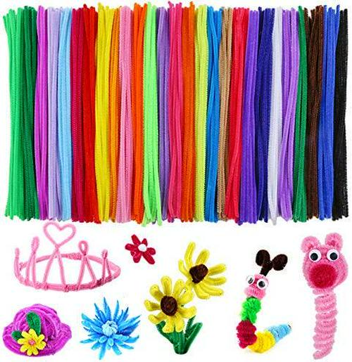 Caydo 324 Pieces Pipe Cleaners 27 Colors Chenille Stems for DIY Art Creative Crafts Decorations (6 mm x 12 Inch)
