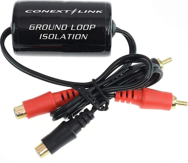 Conext Link AD104 RCA Stereo 2 Channel Ground Loop Isolator Signal Noise Filter Suppressor