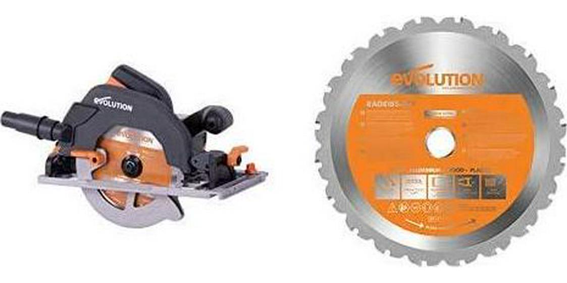 Evolution Power Tools Build R185CCSX+ Multi-Material Track Saw with Pl