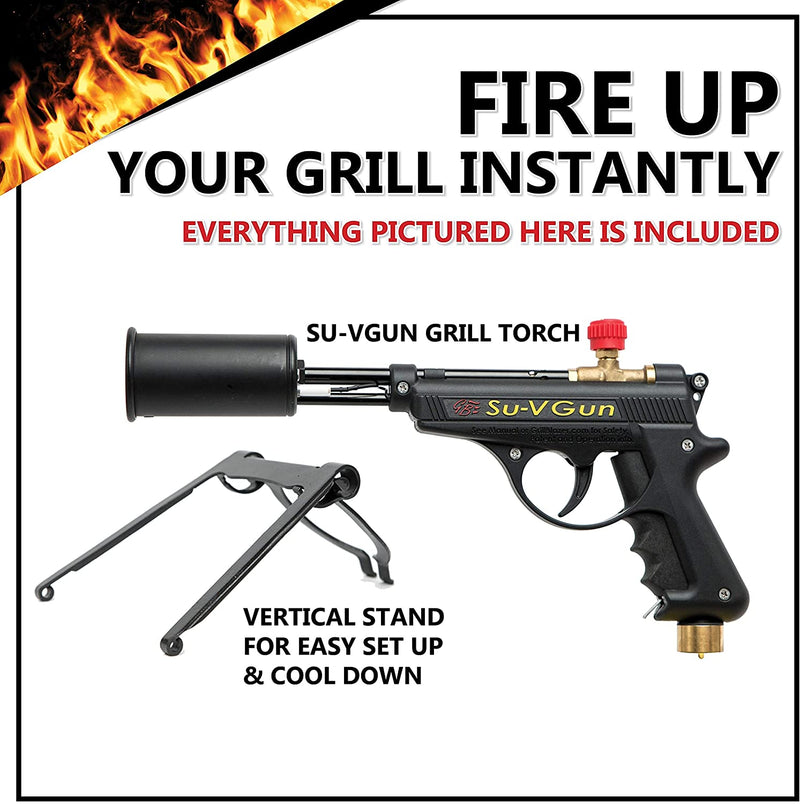 GrillBlazer Su-VGun Basic Grill and Culinary Torch - Charcoal Starter - Professional Cooking, Grilling and BBQ Tool - Handheld Blowtorch For Chefs, Men and Women Who Want the Best Tool for the Job