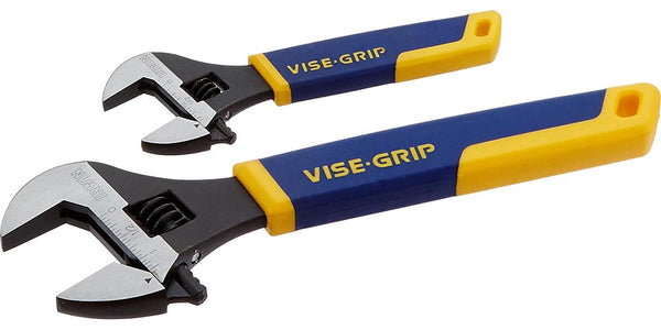 IRWIN VISE-GRIP Tools Adjustable Wrench Set, 2-Piece (6 Inch and 10 Inch) (2078700)