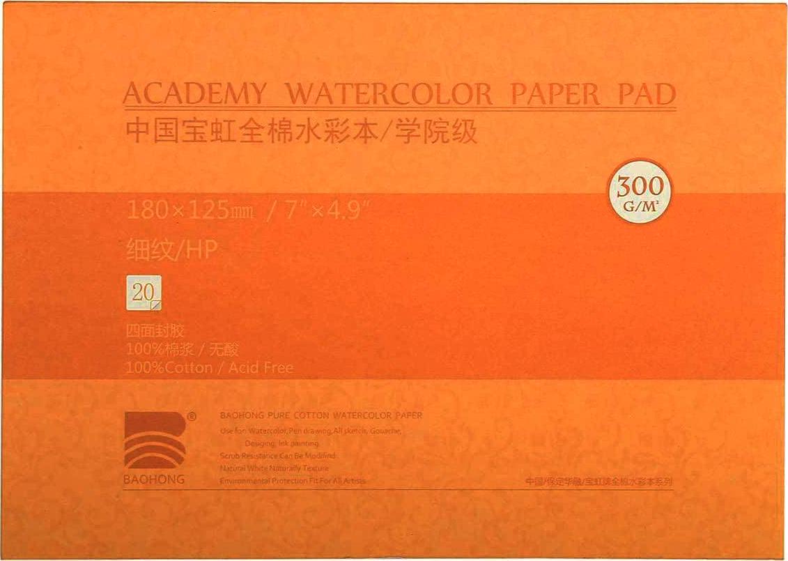 GenCrafts 100% Cotton Watercolor Paper Pad, A4 size(8.3x11.7)