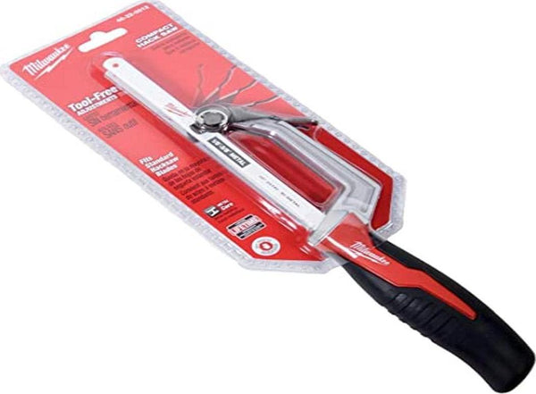 Milwaukee 48-22-0012 Compact Hand Operated Hack Saw with Tool-Less Blade Change, Red/Black, 10 inch