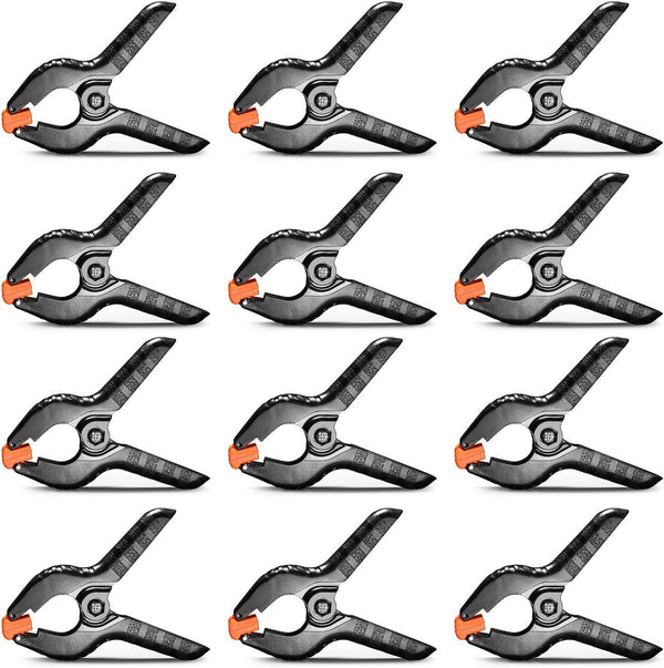 Neewer 12-Pack Muslin Backdrop Spring Clamp 4.5 inches/11.4 Centimeters Heavy Duty Clip for Photo Studio Photography Backgrounds, Canvas, Artwork or Home Applications