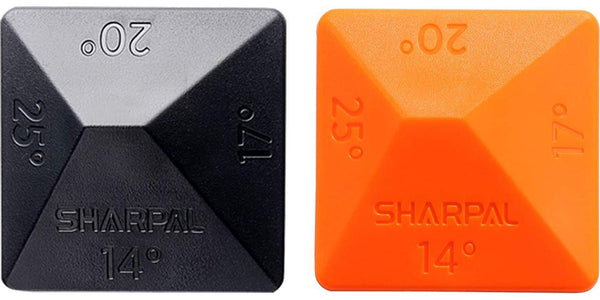 SHARPAL 196N Angle Pyramid Whetstone Knife Blade Sharpener Sharpening Stone Angle Guide 2-Pack, 4 Universal Angles-14°, 17°, 20°, 25°