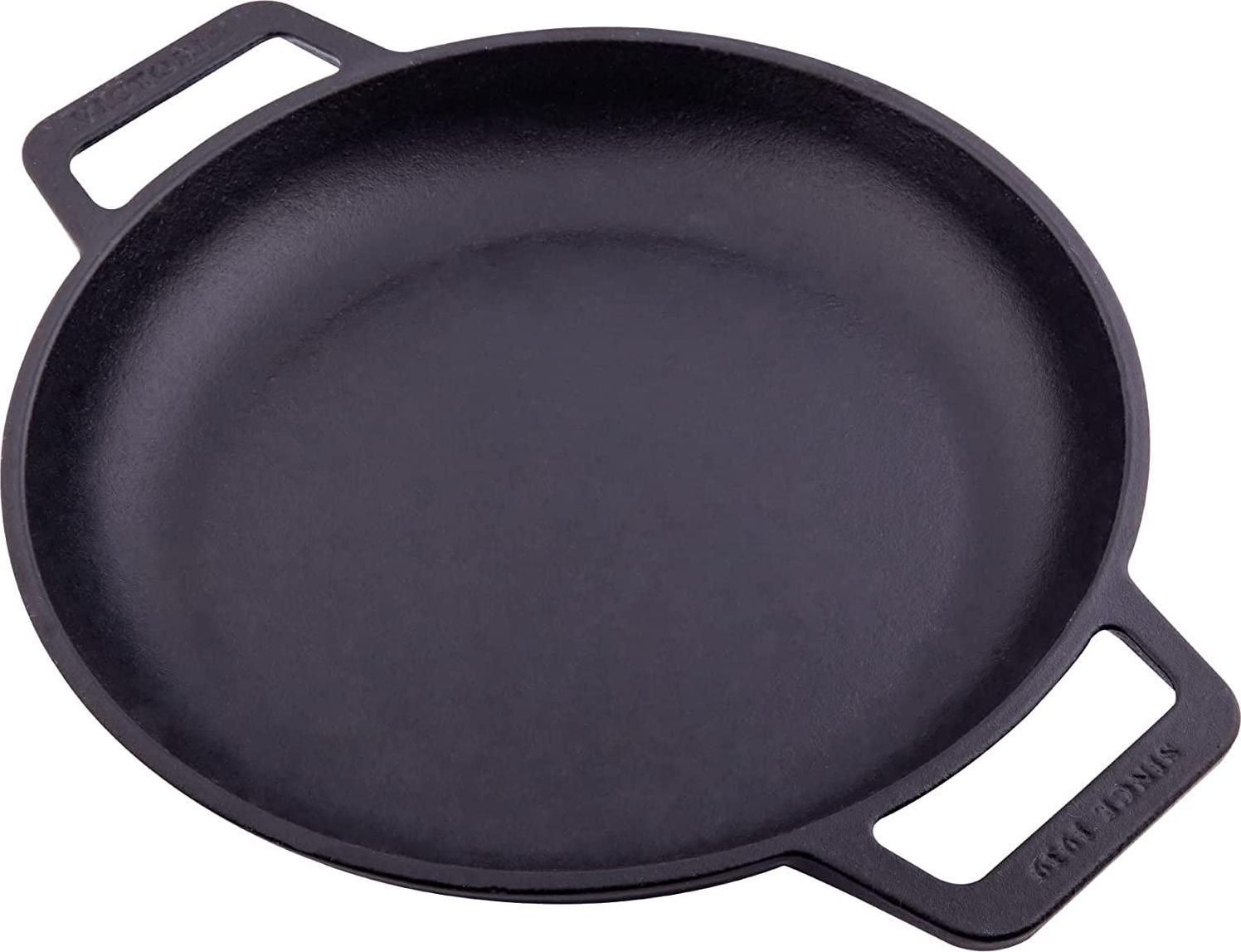 Victoria Cast Iron Square Grill Pan with Double Loop Handles, Made in  Colombia, 10 Inches