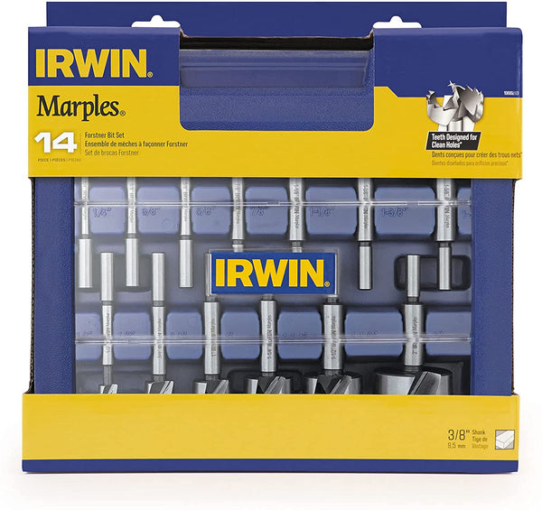 IRWIN Marples Forstner Bit Set, 14-Piece (1966893)