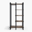 ZINUS Brock Etagere Bookcase with Hanging Storage / 4-Shelf Bookcase / Metal Fra
