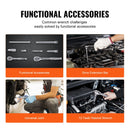 BENTISM Socket Set, 1/4" and 3/8" Drive Socket and Ratchet Set, 6-Point Socket Opening, 106 Pcs Tool Set SAE and Metric, Deep and Standard Sockets, 5/32-1 In, 5-19 Mm for Auto Repairing & Household