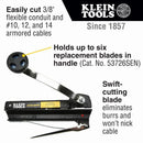 Klein Tools 7.25 In. L Black BX Armor Cable Cutter