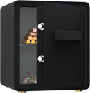 Ytsafeco Biometric Safe Box - 1.7 Cubic Feet Auto-Open Fingerprint Safe with Rem