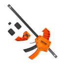 BENTISM Bar Clamps for Woodworking, 2 PCS 12" One-Handed Clamp/Spreader, Quick-Change F Clamp with 300 Lbs Load Limit, High-Strength Plastic and Carbon Steel, Wood Clamps