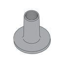 10-32 round Base Weld Nuts/No Projections/Steel/Plain / 9/32' Barrel Height / 3/4" Base Diameter (Carton: 1,000 Pcs)
