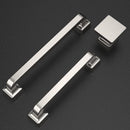 10 Pack 1.2 Inch Brushed Satin Nickel Cabinet Knobs Kitchen Cabinet Knobs Square Cabinet Knobs Zinc Cabinet Hardware Drawer Knobs Dresser Knobs Kitchen Knobs for Cabinets