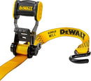 DEWALT DXBC18004 Black/Yellow 1.25" X 12' Ratchet Tie down Straps - Light-Weight Cargo Hauling (1800 Lb Break Strength), 4 Pack