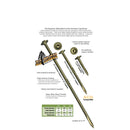 (500 Count) Big Timber CTX153 15 X 3" Bronze Lag Screw