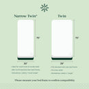 Zinus 6 Inch Foam and Spring Hybrid Mattress [New Version], Narrow Twin, Fibergl