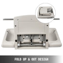 BENTISM Baby Changing Station, Wall Mounted Baby Changing Table, Diapers Commercial Gray