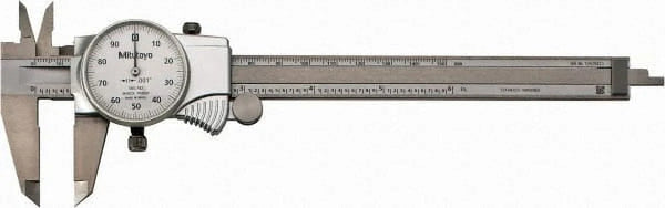 Mitutoyo 505-742J Dial Caliper 0.1" per Rev 0-6" Range 0.001" Accuracy