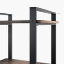 ZINUS Brock Etagere Bookcase with Hanging Storage / 4-Shelf Bookcase / Metal Fra