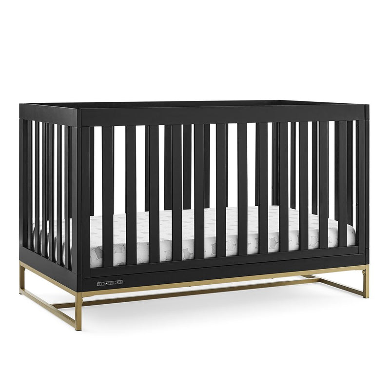 Jade 4-In-1 Convertible Baby Crib - Greenguard Gold Certified, Ebony/Bronze
