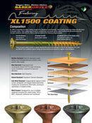 #10 X 4" Saberdrive Tan XL1500 Coated Exterior Star Drive Multi-Purpose Deck Screws 25 LB, Approx. 1196 Pieces