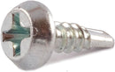 #6-20 X 7/16" Self Drilling Screws, Steel, Zinc Plating, Pan Framing Head, Phillips Drive, #2 Point (Quantity: 100 Pcs)