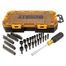 Dewalt DWMT73808 Multi-Bit & Nut Driver Set, 1/4", 70-Piece, Each