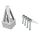 BENTISM RV Stabilizer Jacks, 4 Pack Aluminum RV Leveling Jacks, RV Stack Jacks for RV Travel Trailer Camper, Single Screw Jack Support up to 6000 Lbs, Adjustable from 11 Inch to 17 Inch