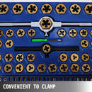 BENTISM 86 PCS Tap and Die Set Combination Metric Tap and Die Sae Tap and Die Set Tungsten Steel Titanium SAE and Metric Tool