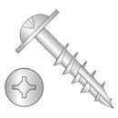 #10 X 2 1/2" Deep Thread Wood Screws/Combo/Round Washer Head/Type 17 Pt/Steel/Zinc/Square & Phillips Combo Drive/Type 17 Pt / 2/3 Thread (Carton: 2,000 Pcs)
