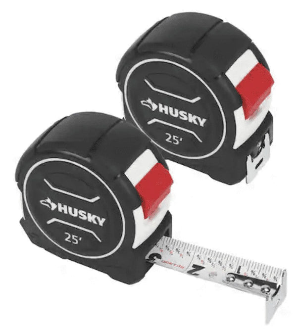 Husky - 90649 - Tape Measure - 2 Pack - 25 Ft.