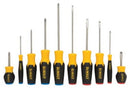 Dewalt 10 Piece Screwdriver Set Magnetic Tip Holds Screw Securely Colo, Each