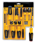 Dewalt 10 Pc. Screwdriver Set Assorted"