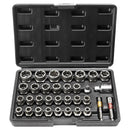 BENTISM Bolt Extractor Set, 29 PCS Impact Bolt & Nut Remover Set, 6Mm to 10Mm, 13/32" to 3/4", CR-MO Steel Extraction Socket Set with Storage Case, for Removing Damaged, Frozen, Rusted