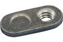 #10-32 Spot Weld Nut, Single Tab - with Target - Low Carbon Plain Steel (Quantity: 4500)