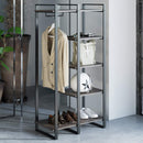 ZINUS Brock Etagere Bookcase with Hanging Storage / 4-Shelf Bookcase / Metal Fra