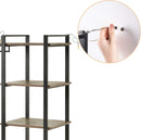 ZINUS Brock Etagere Bookcase with Hanging Storage / 4-Shelf Bookcase / Metal Fra