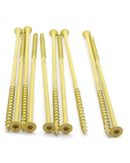 #14 X 8" Long Wood Deck Screws - Carbon Steel, Rust Resistant, Outdoor Decking Screws, 75 Pack