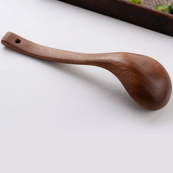 Wooden Shovel Spoon Non Stick Wood Long Rice Spatula Kitchen Cooking Utensil Hand Stir Fry Tools Sets