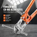 BENTISM Bolt Cutter, 14" Lock Cutter, Bi-Material Handle with Soft Rubber Grip, Chrome Molybdenum Alloy Steel Blade, Heavy Duty Bolt Cutter for Rods, Bolts, Wires, Cables