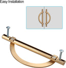 10 Pack 5 Inch Champagne Bronze Kitchen Cabinet Handles Half Moon Cabinet Pulls Kitchen Handles for Cabinets Cabinet Hardware Champagne Drawer Pulls Dresser Handle