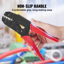 BENTISM Crimping Tool, AWG22-10 Heat Shrink/Nylon/Insulated Terminal Crimper, Labor-Saving Ratcheting Wire Crimp Pliers with a Pair of Gloves, a Wire Stripping Pliers, 210 Pcs Heat Shrink Tubes