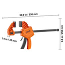 BENTISM Bar Clamps for Woodworking, 2 PCS 12" One-Handed Clamp/Spreader, Quick-Change F Clamp with 300 Lbs Load Limit, High-Strength Plastic and Carbon Steel, Wood Clamps