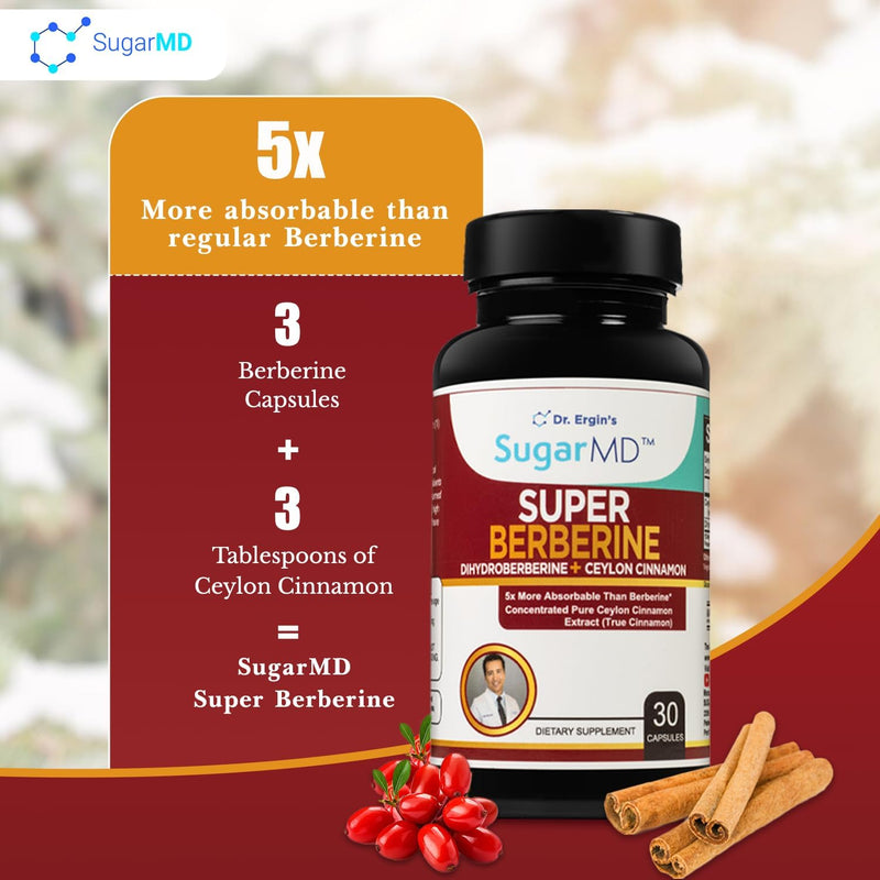 Sugarmd Super Berberine Supplement – 250Mg Glucovatage Dihydroberberi