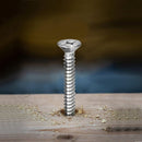 #14 X 3-1/4" Wood Screw 100Pcs 18-8 (304) Stainless Steel Screws Flat Head Phillips Fast Self Tapping Drywall Screws by SG TZH